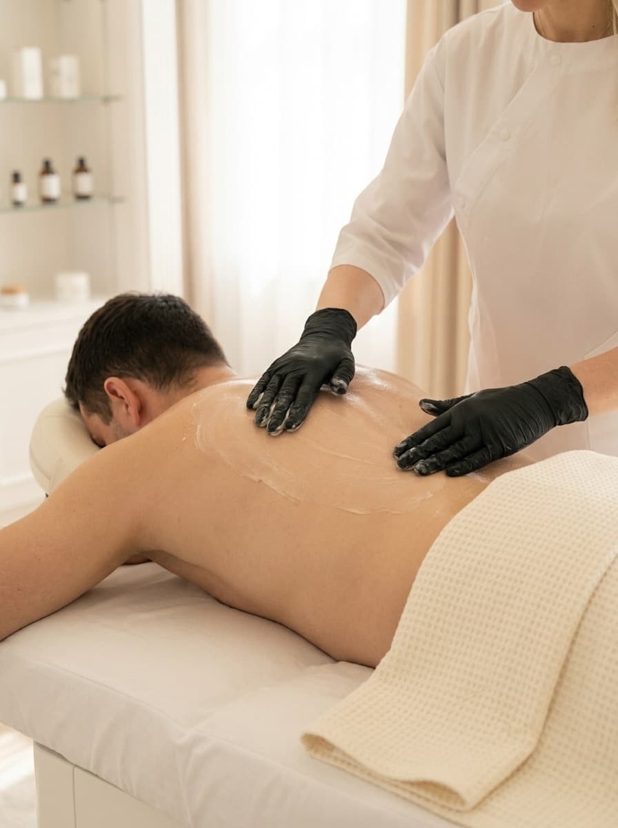 Limpieza de Espalda Hombres con Peeling